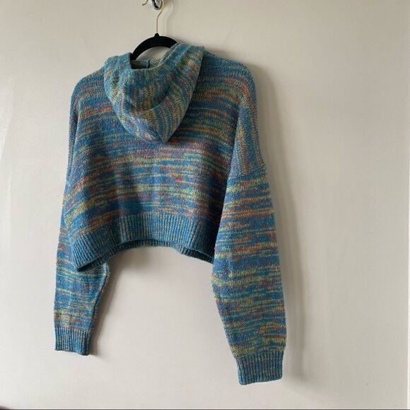 Uo Space Dye Hooded Pullover Jumper (Size:XS) - Picture 7 of 11